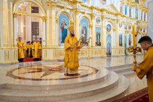 Митрополит Игнатий принял участие в соборном архиерейском богослужении в Спасском кафедральном соборе г. Пензы