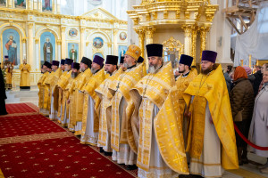 Митрополит Игнатий принял участие в соборной архиерейской Литургии в Спасском кафедральном соборе г. Пензы