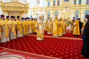 Митрополит Игнатий принял участие в соборной архиерейской Литургии в Спасском кафедральном соборе г. Пензы