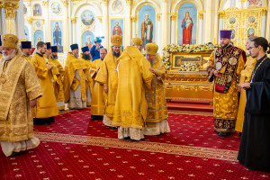 Митрополит Игнатий принял участие в соборной архиерейской Литургии в Спасском кафедральном соборе г. Пензы