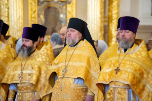 Митрополит Игнатий принял участие в соборной архиерейской Литургии в Спасском кафедральном соборе г. Пензы