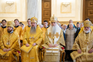 Митрополит Игнатий принял участие в соборной архиерейской Литургии в Спасском кафедральном соборе г. Пензы
