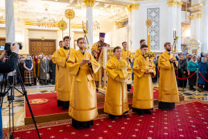 Митрополит Игнатий принял участие в соборной архиерейской Литургии в Спасском кафедральном соборе г. Пензы
