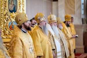 Митрополит Игнатий принял участие в соборной архиерейской Литургии в Спасском кафедральном соборе г. Пензы