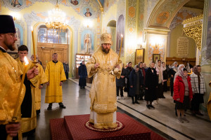 Митрополит Игнатий совершил всенощное бдение в Покровском соборе г. Саратова
