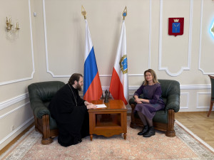 Митрополит Игнатий встретился с уполномоченной по правам человека в Саратовской области Надеждой Ивановной Суховой