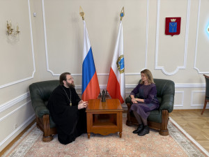 Митрополит Игнатий встретился с уполномоченной по правам человека в Саратовской области Надеждой Ивановной Суховой