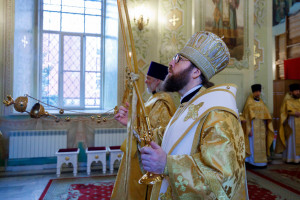 Митрополит Игнатий совершил детскую Литургию в Покровском соборе г. Саратова