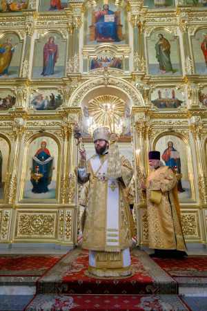 Митрополит Игнатий совершил детскую Литургию в Покровском соборе г. Саратова