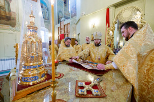 Митрополит Игнатий совершил детскую Литургию в Покровском соборе г. Саратова