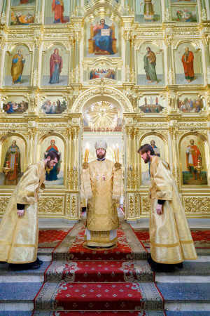 Митрополит Игнатий совершил детскую Литургию в Покровском соборе г. Саратова
