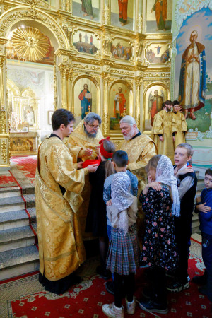 Митрополит Игнатий совершил детскую Литургию в Покровском соборе г. Саратова