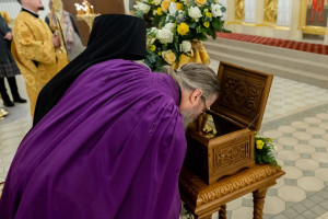 Архиереи Саратовской митрополии совершили Божественную литургию в соборном храме святителя Спиридона Тримифунтского г. Саратова