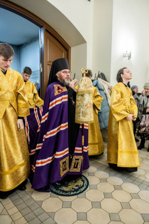 Архиереи Саратовской митрополии совершили Божественную литургию в соборном храме святителя Спиридона Тримифунтского г. Саратова