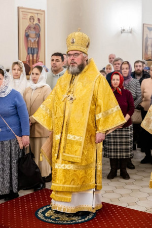 Архиереи Саратовской митрополии совершили Божественную литургию в соборном храме святителя Спиридона Тримифунтского г. Саратова