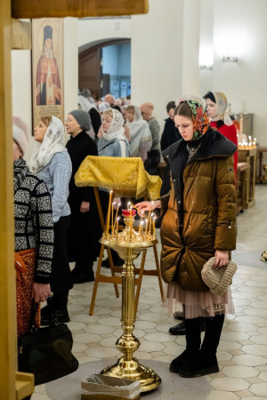 Архиереи Саратовской митрополии совершили Божественную литургию в соборном храме святителя Спиридона Тримифунтского г. Саратова
