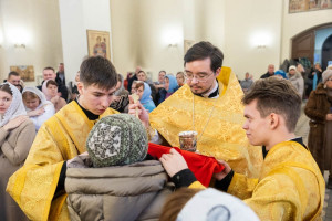 Архиереи Саратовской митрополии совершили Божественную литургию в соборном храме святителя Спиридона Тримифунтского г. Саратова
