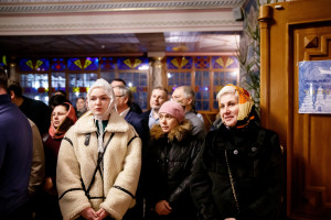 Ночное рождественское богослужение в Свято-Троицком кафедральном соборе г. Саратова