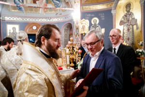 Ночное рождественское богослужение в Свято-Троицком кафедральном соборе г. Саратова