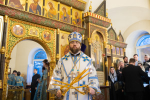 Митрополит Игнатий совершил Божественную литургию в храме в честь иконы Божией Матери «Утоли моя печали» г. Саратова