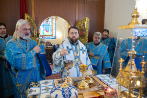 Митрополит Игнатий совершил Божественную литургию в храме в честь иконы Божией Матери «Утоли моя печали» г. Саратова