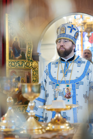 Митрополит Игнатий совершил Божественную литургию в храме в честь иконы Божией Матери «Утоли моя печали» г. Саратова
