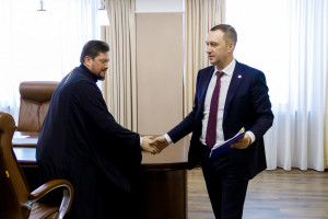 Митрополит Игнатий встретился с губернатором Саратовской области Романом Викторовичем Бусаргиным