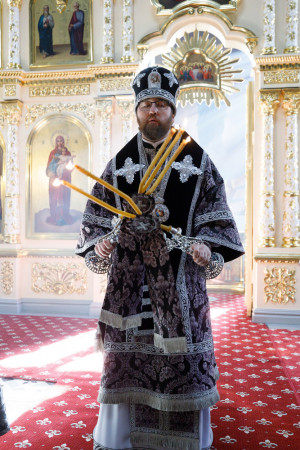 Митрополит Игнатий совершил Литургию Преждеосвященных Даров в Свято-Духовском соборе г. Саратова