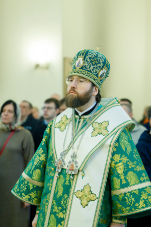 Митрополит Игнатий совершил Божественную литургию в соборном храме святителя Спиридона Тримифунтского г. Саратова