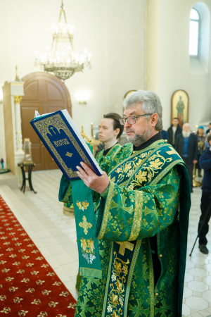 Митрополит Игнатий совершил Божественную литургию в соборном храме святителя Спиридона Тримифунтского г. Саратова