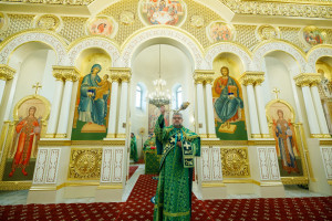 Митрополит Игнатий совершил Божественную литургию в соборном храме святителя Спиридона Тримифунтского г. Саратова