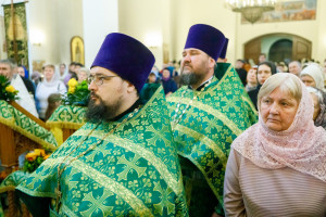 Митрополит Игнатий совершил Божественную литургию в соборном храме святителя Спиридона Тримифунтского г. Саратова