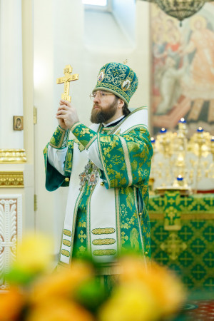 Митрополит Игнатий совершил Божественную литургию в соборном храме святителя Спиридона Тримифунтского г. Саратова