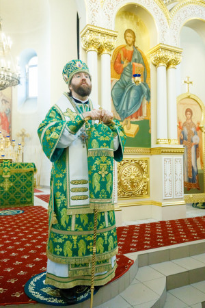 Митрополит Игнатий совершил Божественную литургию в соборном храме святителя Спиридона Тримифунтского г. Саратова