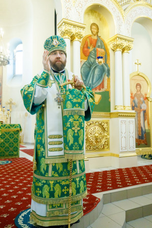 Митрополит Игнатий совершил Божественную литургию в соборном храме святителя Спиридона Тримифунтского г. Саратова