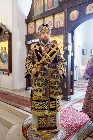 Митрополит Игнатий совершил Божественную литургию в Петропавловском храме г. Саратова