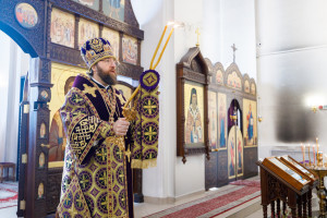 Митрополит Игнатий совершил Божественную литургию в Петропавловском храме г. Саратова