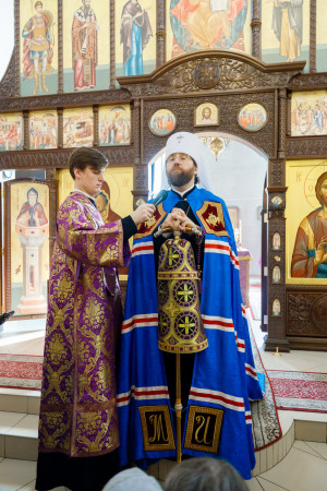 Митрополит Игнатий совершил Божественную литургию в Петропавловском храме г. Саратова