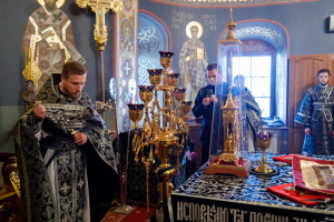Митрополит Игнатий совершил Литургию Преждеосвященных Даров в Свято-Троицком кафедральном соборе г. Саратова