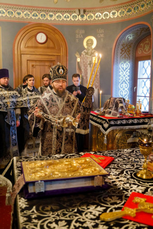 Митрополит Игнатий совершил Литургию Преждеосвященных Даров в Свято-Троицком кафедральном соборе г. Саратова