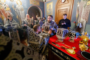 Митрополит Игнатий совершил Литургию Преждеосвященных Даров в Свято-Троицком кафедральном соборе г. Саратова