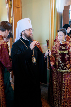 Митрополит Игнатий совершил Божественную литургию в Покровском соборе г. Саратова