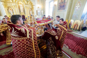 Митрополит Игнатий совершил Божественную литургию в Покровском соборе г. Саратова