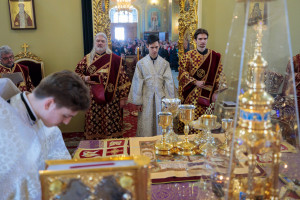 Митрополит Игнатий совершил Божественную литургию в Покровском соборе г. Саратова