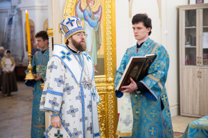 Митрополит Игнатий совершил Божественную литургию в Николо-Тихвинском соборном храме г. Саратова