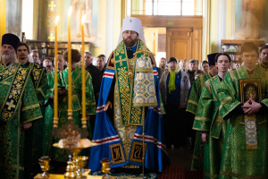 Митрополит Игнатий совершил всенощное бдение в Покровском соборе г. Саратова