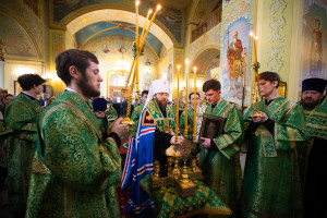 Митрополит Игнатий совершил всенощное бдение в Покровском соборе г. Саратова