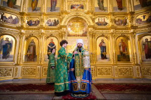 Митрополит Игнатий совершил всенощное бдение в Покровском соборе г. Саратова