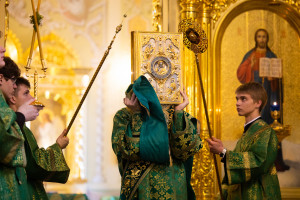 Митрополит Игнатий совершил всенощное бдение в Покровском соборе г. Саратова
