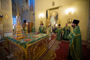 Митрополит Игнатий совершил всенощное бдение в Покровском соборе г. Саратова